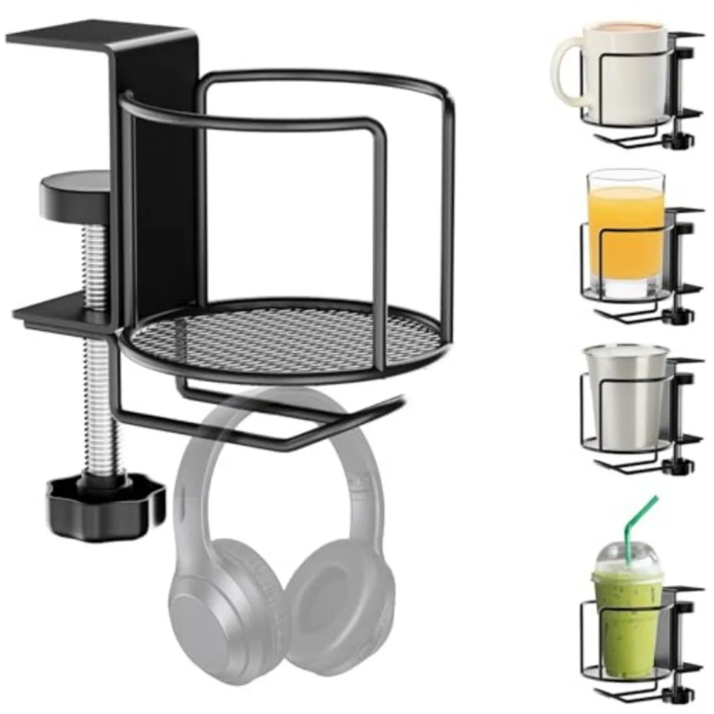 2-in-1 Adjustable Desk Cup Hol – Headphone Stand Desk Bewertung und Preis