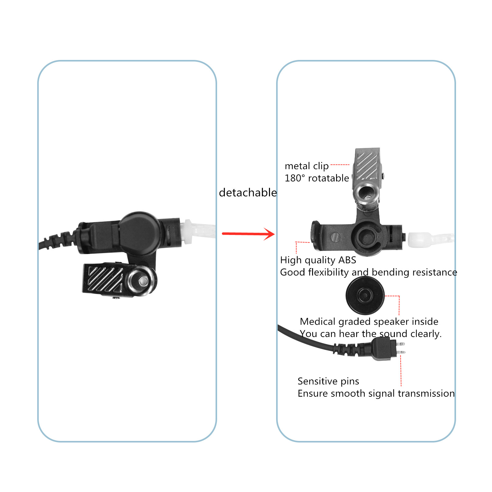 Earpiece Surveillance Kit, Wal – Wired Earphone Mic Bewertung und Preis