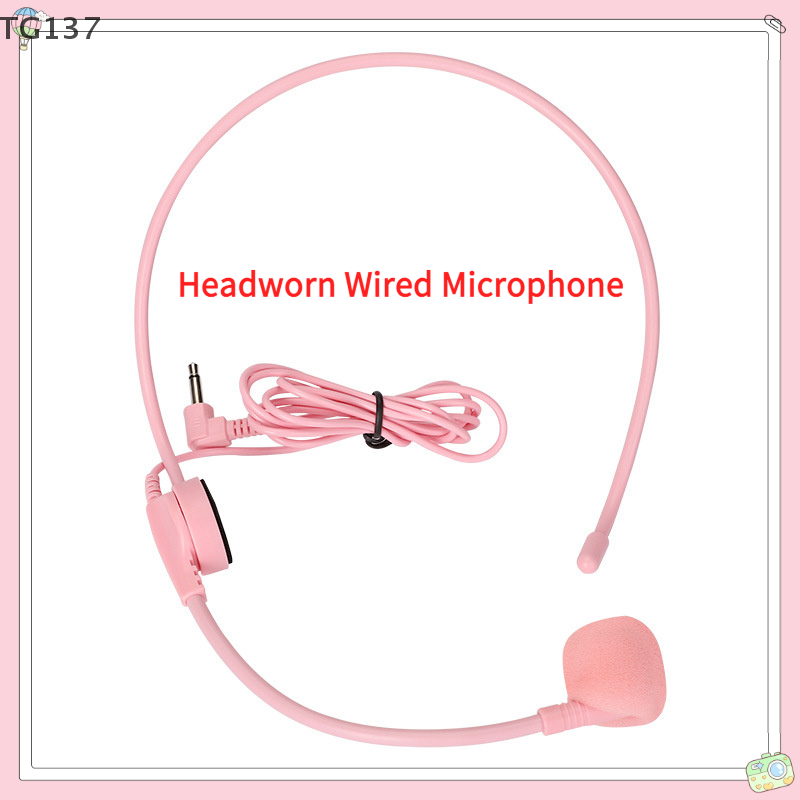 1Pcs 3.5MM Pink Headworn Wired – Wired Earphone Mic Bewertung und Preis
