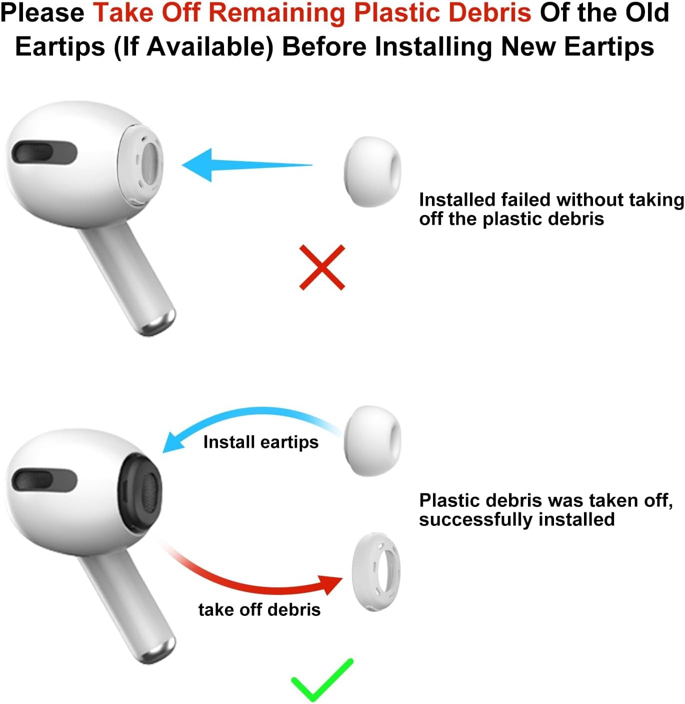 Silicone Ear Tips for AirPods  – Silicone Ear Tip Replacement Bewertung und Preis