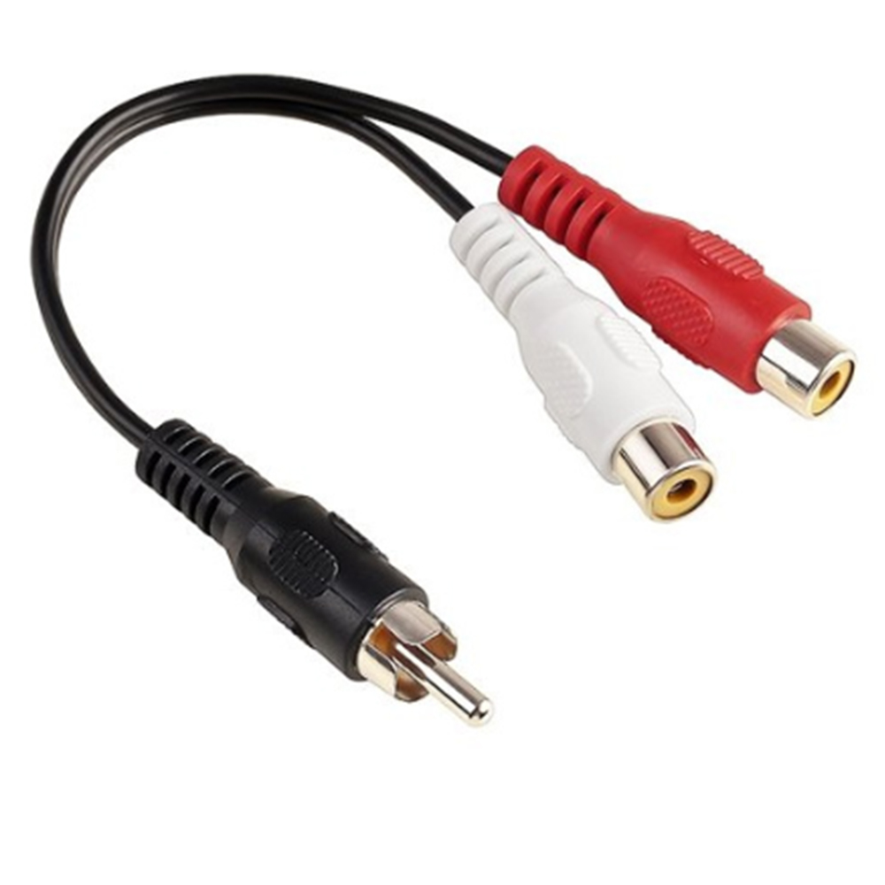 1 RCA Male Mono To 2 RCA Femal – Audio Splitter Y Bewertung und Preis