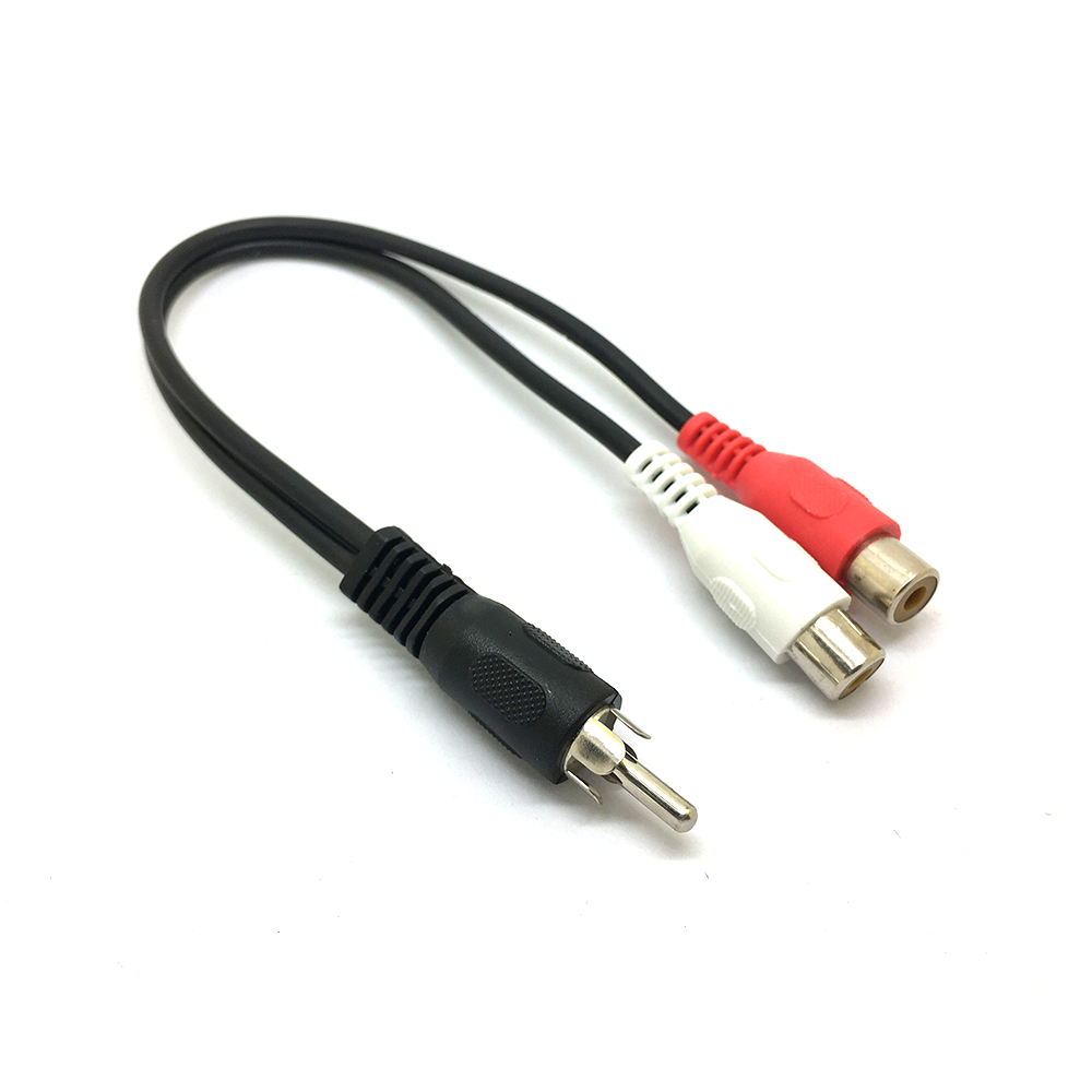 1 RCA Male Mono To 2 RCA Femal – Audio Splitter Y Bewertung und Preis