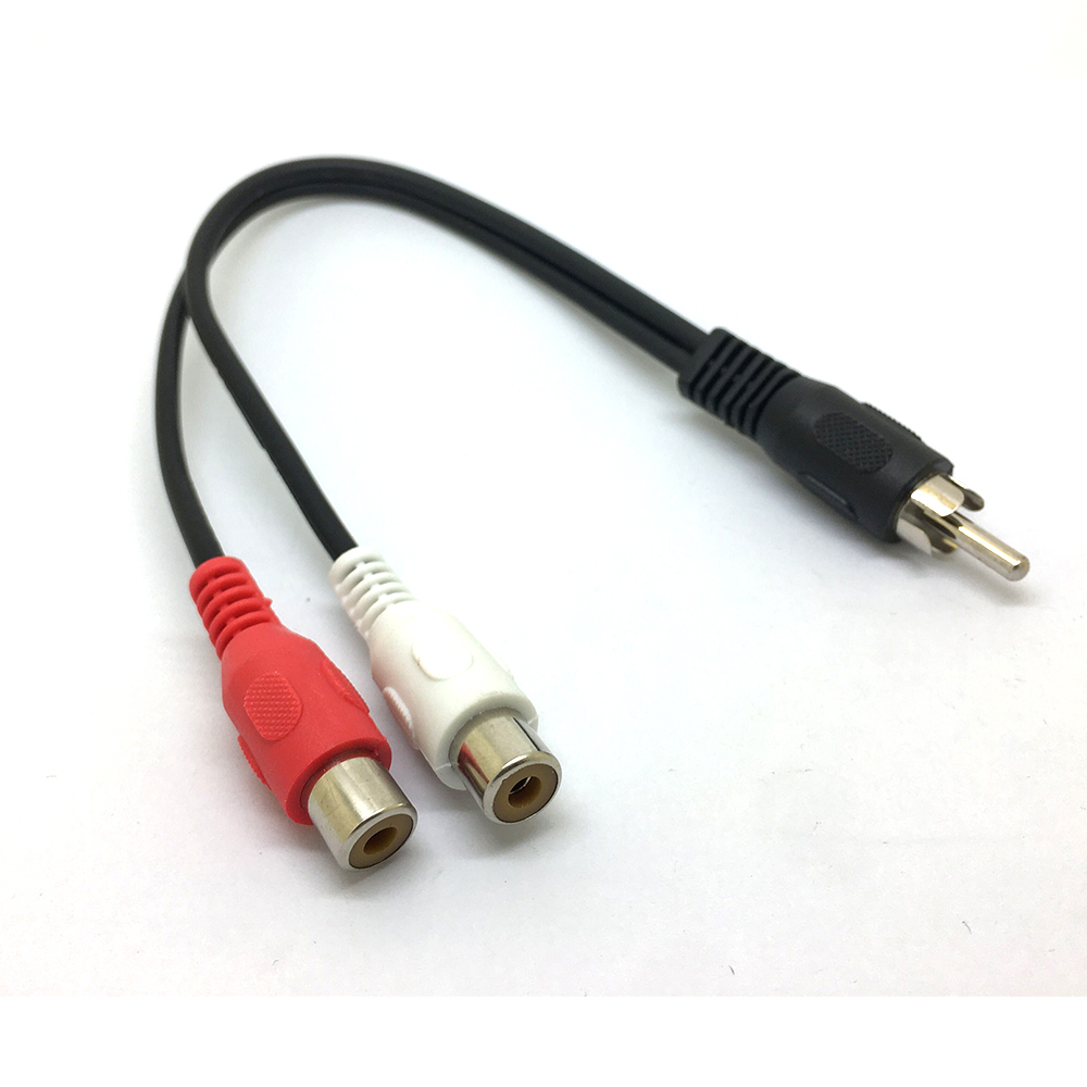 1 RCA Male Mono To 2 RCA Femal – Audio Splitter Y Bewertung und Preis