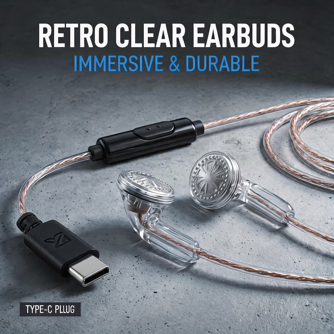 Type-C Wired Earbuds Retro Loo – Wired Earphone Mic Bewertung und Preis
